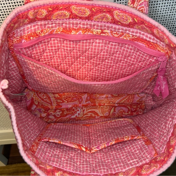 Vera Bradley Vibrant Pink Paisley Tote Bag - Picture 8 of 16